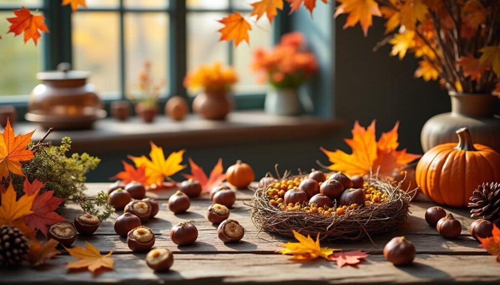entdecken sie kreative bastelideen mit kastanien für herbstliche dekorationen. perfekt für gemütliche diy-projekte im herbst!