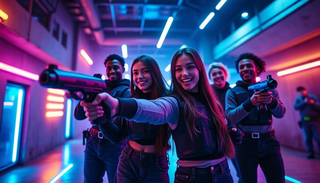 erleben sie spannendes lasertag in berlin und haben sie viel spaß mit ihren freunden bei actiongeladenen spielen in einer aufregenden arena.